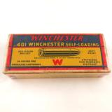 Vintage Winchester .401 Cal Self-Loading Ammunition Cartridges - 2 of 5