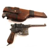 Mauser C-96 Broomhandle 7.63 Cal Pistol w/Stock/Holster - 1 of 8