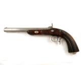 19th Cen Engraved European Percussion Dueling Pistol - 2 of 8