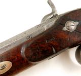 19th Cen Engraved European Percussion Dueling Pistol - 6 of 8