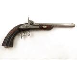 19th Cen Engraved European Percussion Dueling Pistol - 1 of 8