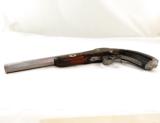 19th Cen Engraved European Percussion Dueling Pistol - 3 of 8