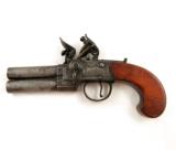 18th Century S Brunn London Double Barrel Flintlock Pistol - 1 of 6