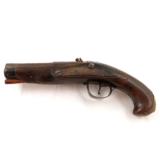 18th Century Walnut Flintlock Pistol - 2 of 7