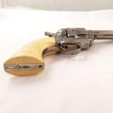c.1888 Colt SAA Frontier Six Shooter .44-40 Revolver New York Engraved w/Letter - 7 of 12