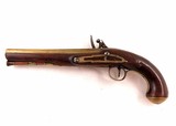 Antique AW Spies London New York Brass Flintlock Pistol - 2 of 8