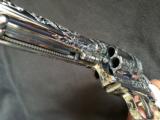 Engraved stainless Cimarron.45 SAA with ivory (new) - 1 of 9
