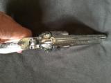 Engraved stainless Cimarron.45 SAA with ivory (new) - 8 of 9