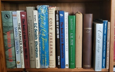 Lifetime Collection of Rare Firearm Books...Many Signed by Author...several with inscriptions