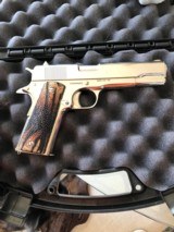 Cimarron Arms Nickel 1911 45acp Pistol - pristine - 1 of 12