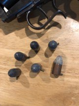 1854 E. Lefaucheux 6-1/2”Pinfire Revolver w/ Fancy Trigger Guard - Inv Brevette on left side of Barrel Lug. - 2 of 11