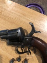 1854 E. Lefaucheux 6-1/2”Pinfire Revolver w/ Fancy Trigger Guard - Inv Brevette on left side of Barrel Lug. - 10 of 11