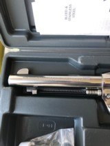 Ruger Bisley Vaquero 5-1/2 Stainless Steel SA w/orig. box, owners manual, cylinder rod & Leather Holster - 4 of 14