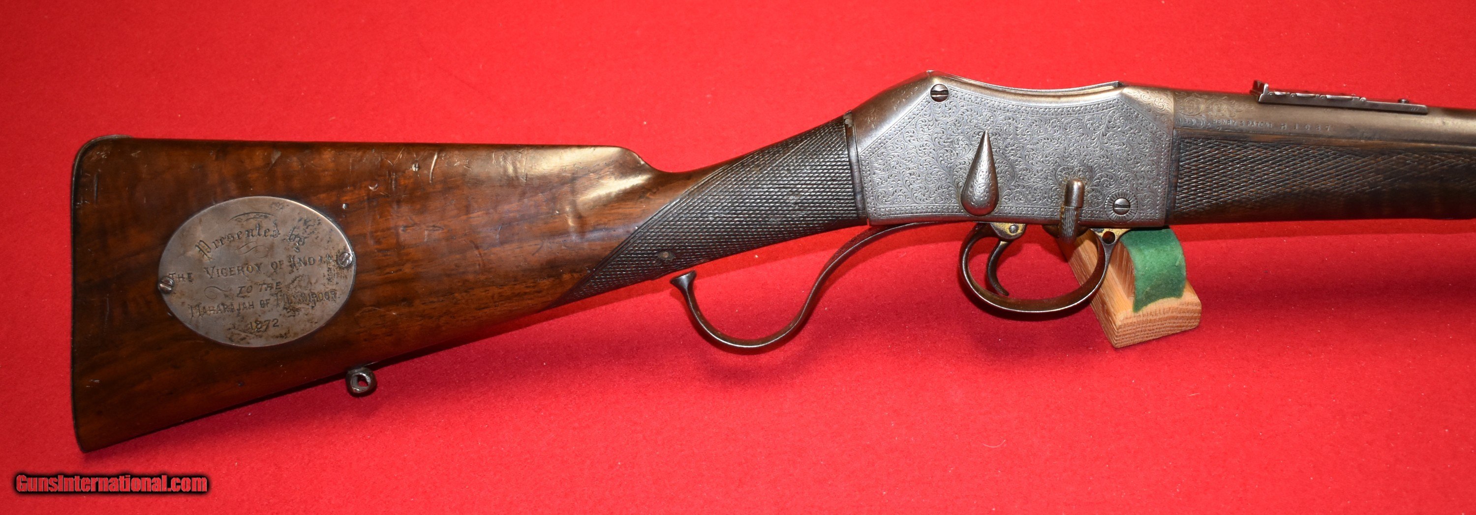 1872 MartiniHenry Sporting Rifle, 577450, factory engraved, w