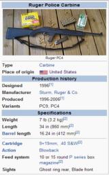 Ruger PC9 Police Carbine 9mm - 4 of 4