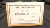 Full Box of .30 cal, M2 military cartridges. - 3 of 3