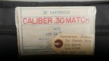 Two original Boxes of 1960 Match .30 caliber Ammo, 173 grains, Franklin Arsenal - 1 of 4