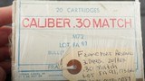 Two original Boxes of 1960 Match .30 caliber Ammo, 173 grains, Franklin Arsenal - 2 of 3