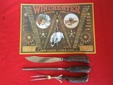 Winchester Deluxe Bone handled Carving Knife Set, Nicely Marked and Excellent Cond. - 1 of 4