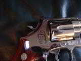 Smith & Wesson Bill Elliott commemorative,model 586-3,engraved,in bright polished nickel,6