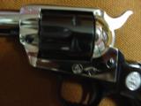 Colt Single action FRontier Scout 22LR,New Jersey Tercentenary commemorative,nickel plated,1964,Rosewood grips,in fitted blonde wood case,#937 of 1000 - 6 of 12