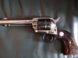 Colt Single action FRontier Scout 22LR,New Jersey Tercentenary commemorative,nickel plated,1964,Rosewood grips,in fitted blonde wood case,#937 of 1000 - 9 of 12