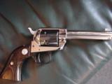 Colt Single action FRontier Scout 22LR,New Jersey Tercentenary commemorative,nickel plated,1964,Rosewood grips,in fitted blonde wood case,#937 of 1000 - 8 of 12