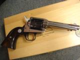Colt Single action FRontier Scout 22LR,New Jersey Tercentenary commemorative,nickel plated,1964,Rosewood grips,in fitted blonde wood case,#937 of 1000 - 3 of 12