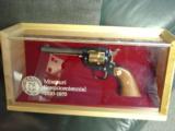 Colt Frontier Scout 22LR,Missouri Sesquicentennial 150 year Commemorative,gold plated & blued,pres case,manual,made in 1970,unfired,super nice - 2 of 11