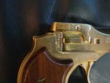 High Standard Derringer,22 Magnum,rare Gold Plated Presentation model,2 shots,in wood fitted Pres case with papers,made in 1978 - 6 of 11