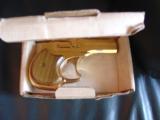 High Standard Gold Presentation Derringer,22 magnum,original box,& papers,2 shots,rare model ,nice wood grips !! - 8 of 12