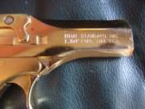 High Standard Gold Presentation Derringer,22 magnum,original box,& papers,2 shots,rare model ,nice wood grips !! - 5 of 12