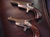 Colt #4 Derringers,22 short,matching Lord set,consecutive serial #s,fitted Colt case & sleeve,some wear,around 1960's - 9 of 12