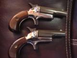 Colt #4 Derringers,22 short,matching Lord set,consecutive serial #s,fitted Colt case & sleeve,some wear,around 1960's - 10 of 12