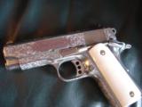 Colt Officers ACP,Master scroll engraved by Denise Thirion,real ivory grips,3 1/2