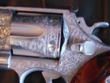 Smith & Wesson 57-2,41 magnum,6",master engraved by Clint Finley,Armoloy coated,Mason crest,1988,awesome one of a kind showpiece !! - 3 of 12