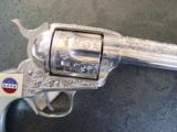General George Patton Commemorative,from AHF,made by Uberti,fully engraved & silver plated,45LC,SAA,unfired,hang tags,certificate,letters,etc.awesome
- 3 of 12