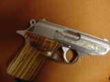 Walther PPKS,Ltd Talo Edition,engraved with gold Tiger & gold PPKS,exotic wood grips,stainless,2 mags,unfired,in box with all papers,very rare !! - 11 of 12