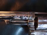 Smith & Wesson 19-4,high polished nickel,master engraved,6",357 Magnum,original box,manual,etc,checkered wood target grips,adj.site,1978 - 4 of 12