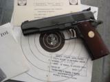 Colt 1911,Series 70,NRA 1st 100 years Centennial,Gold Cup National Match,1971,unfired 45acp,in fitted wood case,manual,test target,ket.#1731 of 2500 - 7 of 12