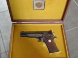 Colt 1911,Series 70,NRA 1st 100 years Centennial,Gold Cup National Match,1971,unfired 45acp,in fitted wood case,manual,test target,ket.#1731 of 2500 - 1 of 12