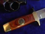 Smith & Wesson 19-3 Texas Rangers,Comm. set with matching Bowie knife in fitted wood case,4