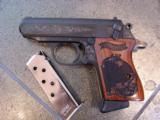 Walther PPK Limited Edition,factory engraved slide,custom laser engraved wood grips,380,2 mags,box,manual,etc-looks brand new-awesome rare semi auto - 1 of 12