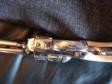 Colt Bisley 38WCF,1903,refinished nickel & master engraved by Clint Finley,real Ivory grips,4 3/4