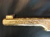 Colt Woodsman Match Target bullseye,1939,fully 100%+master engraved by Jeff Flannery,,24k plated,real Ivory grips,a work of art & rare !! - 4 of 12