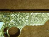 Colt Woodsman Match Target bullseye,1939,fully 100%+master engraved by Jeff Flannery,,24k plated,real Ivory grips,a work of art & rare !! - 12 of 12