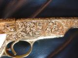 Colt Woodsman Match Target bullseye,1939,fully 100%+master engraved by Jeff Flannery,,24k plated,real Ivory grips,a work of art & rare !! - 7 of 12