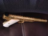 Colt Woodsman Match Target bullseye,1939,fully 100%+master engraved by Jeff Flannery,,24k plated,real Ivory grips,a work of art & rare !! - 10 of 12
