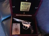 Colt Model 1877,Thunderer,41 Colt,4 1/2" fully refinished polished nickel,Billy The Kid custom case,made in 1887,awesome package ! - 1 of 12