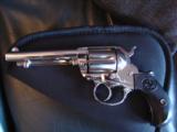 Colt Model 1877,Thunderer,41 Colt,4 1/2" fully refinished polished nickel,Billy The Kid custom case,made in 1887,awesome package ! - 4 of 12